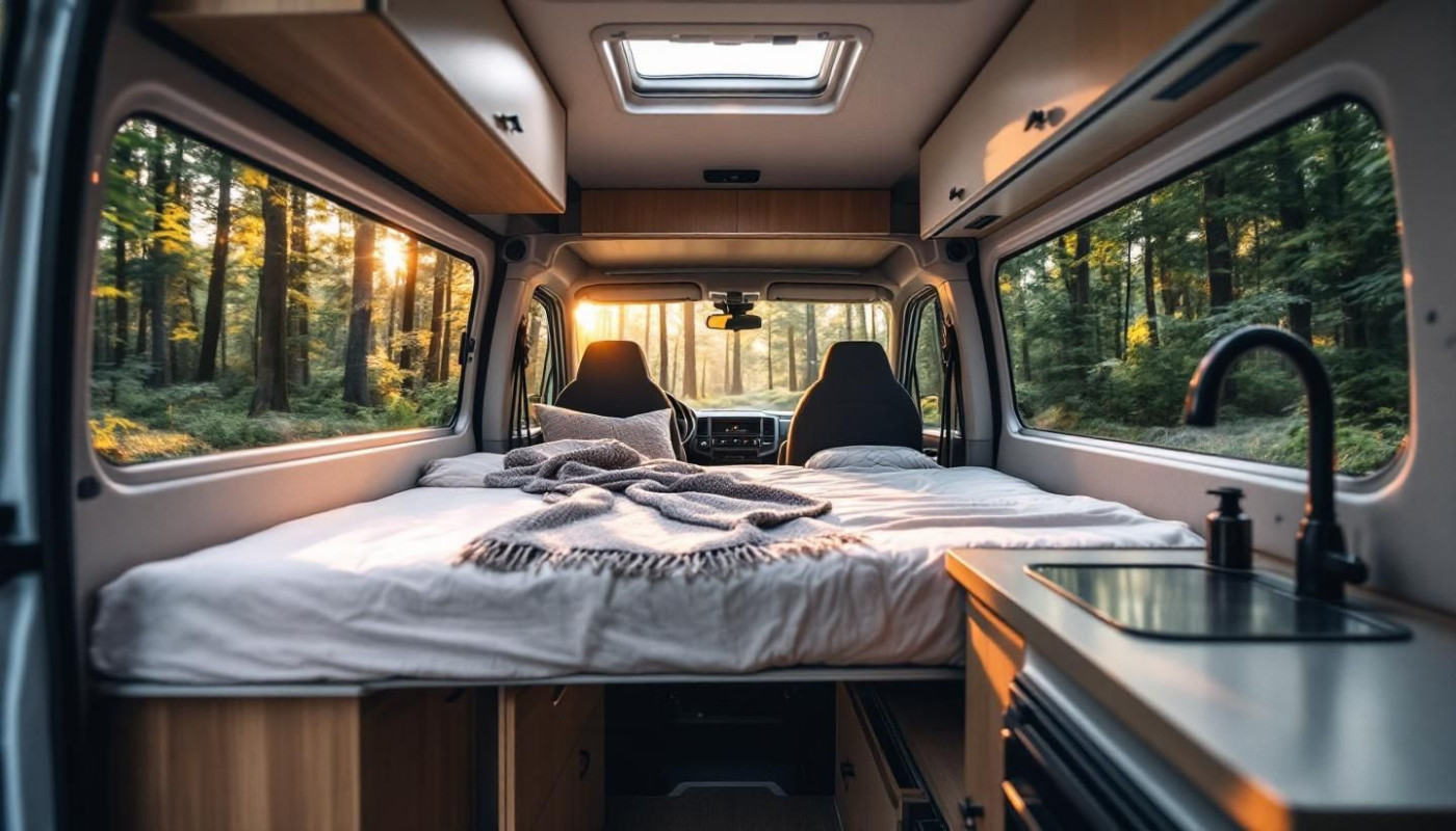 Comment optimiser l'espace d'un van compact pour les longs voyages ?